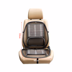 Car Summer Cool Seat Cushion Auto Breathable Seat Cover Bamboo Ventilation - No waist pillow