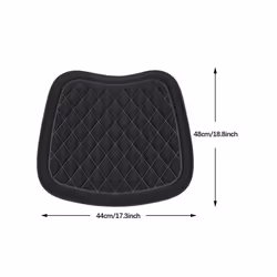 Car Seat Cushion Driver Cushion with Comfort Foam & Non-Slip Rubber - Black