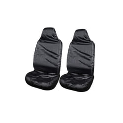 Car Front Seat Protector Cover Heavy Duty Universal Waterproof Auto Seat - Black 2pcs