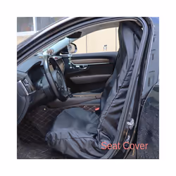 Car Front Seat Protector Cover Heavy Duty Universal Waterproof Auto Seat - Black 2pcs