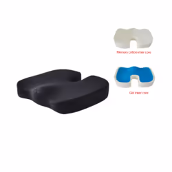 Travel Seat Cushion Coccyx Orthopedic Memory Foam U Seat Massage Chair - Gel inner core, PURPLE