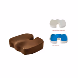 Travel Seat Cushion Coccyx Orthopedic Memory Foam U Seat Massage Chair - Memory cotton inner, BROWN