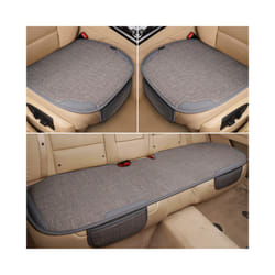 Luxury Car Seat Cover Four Seasons  Flax Ventilated Car Seat Cushion Breathable - C1