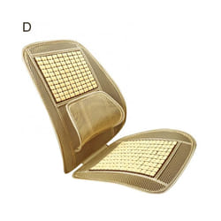 Universal Cover S!! Massage Wood Beads Car Seat Summer Cooling Mesh Cushion - D