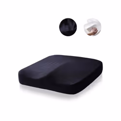 2023 Non-Slip Orthopedic Memory Foam Coccyx Cushion for Tailbone Sciatica - velvet black