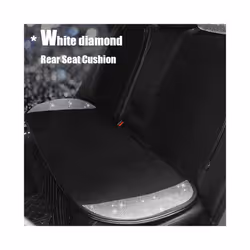 Universal Crystal Rhinestone White Diamond Car Interior Seat Covers Cushion - Rear Seat Cushion