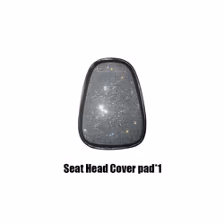 Universal Crystal Rhinestone White Diamond Car Interior Seat Covers Cushion - Seat Head Cover pad