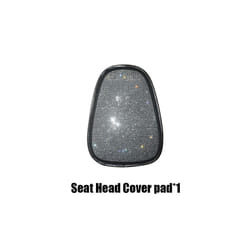 Universal Crystal Rhinestone White Diamond Car Interior Seat Covers Cushion - Seat Head Cover pad