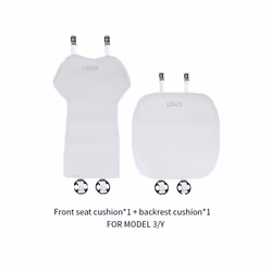 For Tesla Model 3/Model Y linen seat cover cushion four seasons Breathable - M3Y W02