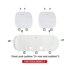 For Tesla Model 3/Model Y linen seat cover cushion four seasons Breathable - Model Y 03W