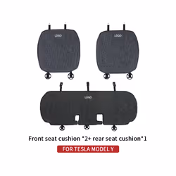 For Tesla Model 3/Model Y linen seat cover cushion four seasons Breathable - Model Y 03G