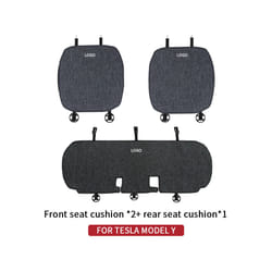 For Tesla Model 3/Model Y linen seat cover cushion four seasons Breathable - Model Y 03G