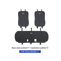 For Tesla Model 3/Model Y linen seat cover cushion four seasons Breathable - Model 3 03RG