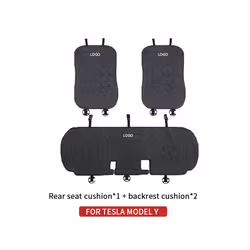 For Tesla Model 3/Model Y linen seat cover cushion four seasons Breathable - Model Y 03RG