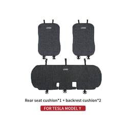 For Tesla Model 3/Model Y linen seat cover cushion four seasons Breathable - Model Y 03RG