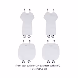 For Tesla Model 3/Model Y linen seat cover cushion four seasons Breathable - M3Y W04