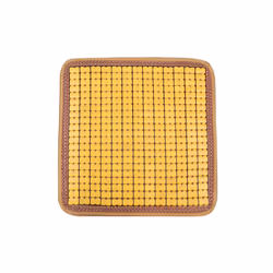 Car Seat Cushion Summer Wooden Beads Carbonized Bamboo  Car Seat Covers - 133x42cm 01