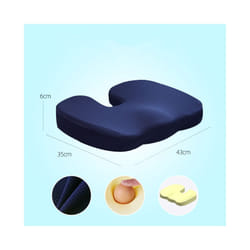 Pressure Relief Seat Cushion Back Pain Orthopedic Therapy Car Office Chair - 7