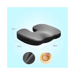 Pressure Relief Seat Cushion Back Pain Orthopedic Therapy Car Office Chair - 6