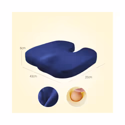 Pressure Relief Seat Cushion Back Pain Orthopedic Therapy Car Office Chair - 1