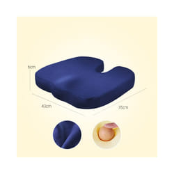 Pressure Relief Seat Cushion Back Pain Orthopedic Therapy Car Office Chair - 1