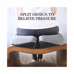 Pressure Relief Seat Cushion Back Pain Orthopedic Therapy Car Office Chair - 1