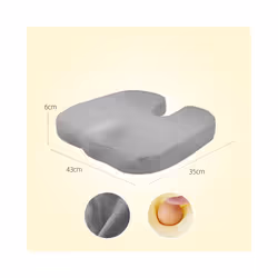 Pressure Relief Seat Cushion Back Pain Orthopedic Therapy Car Office Chair - 2