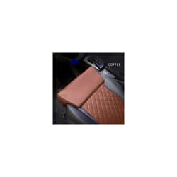 Leather Car Seat Extender Cushion Leg Support Pillow Memory Foam Knee - brown seat cushion
