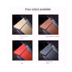 Leather Car Seat Extender Cushion Leg Support Pillow Memory Foam Knee - black seat cushion
