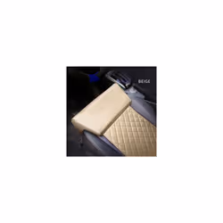 Leather Car Seat Extender Cushion Leg Support Pillow Memory Foam Knee - beige seat cushion