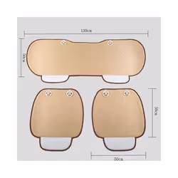 Pu Leather Car Seat Cover Cushion Is Suitable for MG ZS EV GT EHS RX5 - coffee