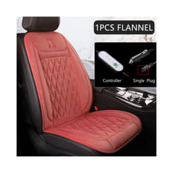 12V Heated Car Seat Cushion Cloth/Flannel Car Seat Heater Winter Warmer - 1Pcs Flannel CORALRD