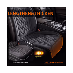 30' Fast Heating 12-24v Heated Car Seat Cover Universal Car Seat Heater - Black 2pcs