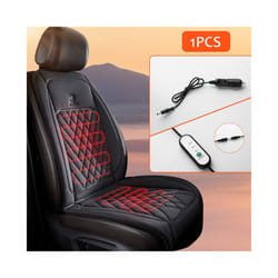 30' Fast Heating 12-24v Heated Car Seat Cover Universal Car Seat Heater - Black 1pcs
