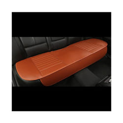 3D Leather Car Seat Cover Breathable Seat Protection Anti-Slip Pad Four - 1pc Rear Brown