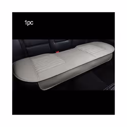 3D Leather Car Seat Cover Breathable Seat Protection Anti-Slip Pad Four - 1pc Rear Gray
