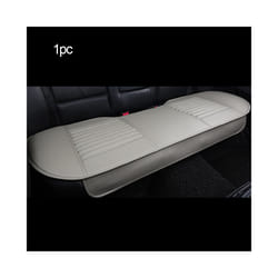 3D Leather Car Seat Cover Breathable Seat Protection Anti-Slip Pad Four - 1pc Rear Gray