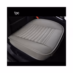 3D Leather Car Seat Cover Breathable Seat Protection Anti-Slip Pad Four - 1pc Front Gray