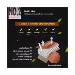 3D Leather Car Seat Cover Breathable Seat Protection Anti-Slip Pad Four - 1pc Front Brown
