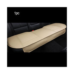 Breathable PU Leather Car Seat Cover Driver's Seat Protection Anti-skid - 1pc Rear Beige