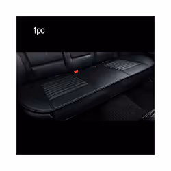 Breathable PU Leather Car Seat Cover Driver's Seat Protection Anti-skid - 1pc Rear Black