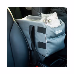 Cat Dog Car Seat Portable Pet Dog Cat Travel Backpack Car Central Control - 02-Grey