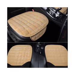 Car Seat Cover Winter Warm Seat Cushion Anti-slip Universal Front Chair - Beige