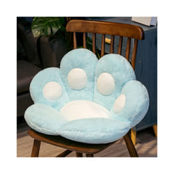 Cat Paw Cushion Chair Seat Cushion Office Seat Backrest Pillow Soft Throw - 60x60cm, Blue