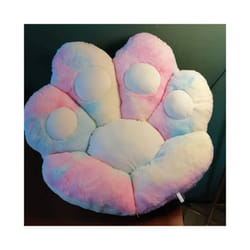 Cat Paw Cushion Chair Seat Cushion Office Seat Backrest Pillow Soft Throw - 70x70cm, Multicolor