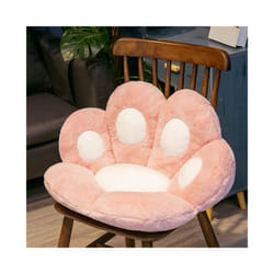 Cat Paw Cushion Chair Seat Cushion Office Seat Backrest Pillow Soft Throw - 70x70cm, Pink