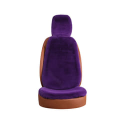 New Winter Car Seat Cover Seat Cushion Plush Square Pad Thickening Universal - Purple 1pc cover