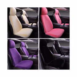 New Winter Car Seat Cover Seat Cushion Plush Square Pad Thickening Universal - Black 1pc pad