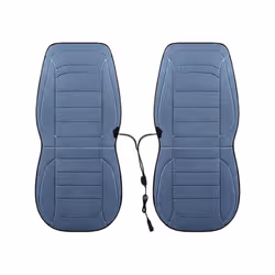 12V Electric Heated Car Seat Cushion Cover 2PCS Car Seat Heater Warmer - Blue