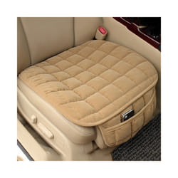 Car Seat Cover Winter Warm Seat Cushion Anti-slip Universal Front Chair - Beige